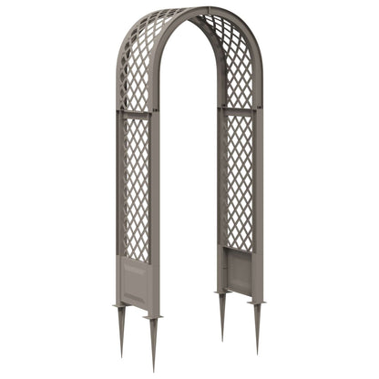 Arco di rose con punte Grigio 97 x 43 x 218 cm PP | homemem39