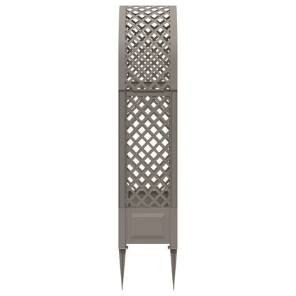 Arco di rose con punte Grigio 97 x 43 x 218 cm PP | homemem39