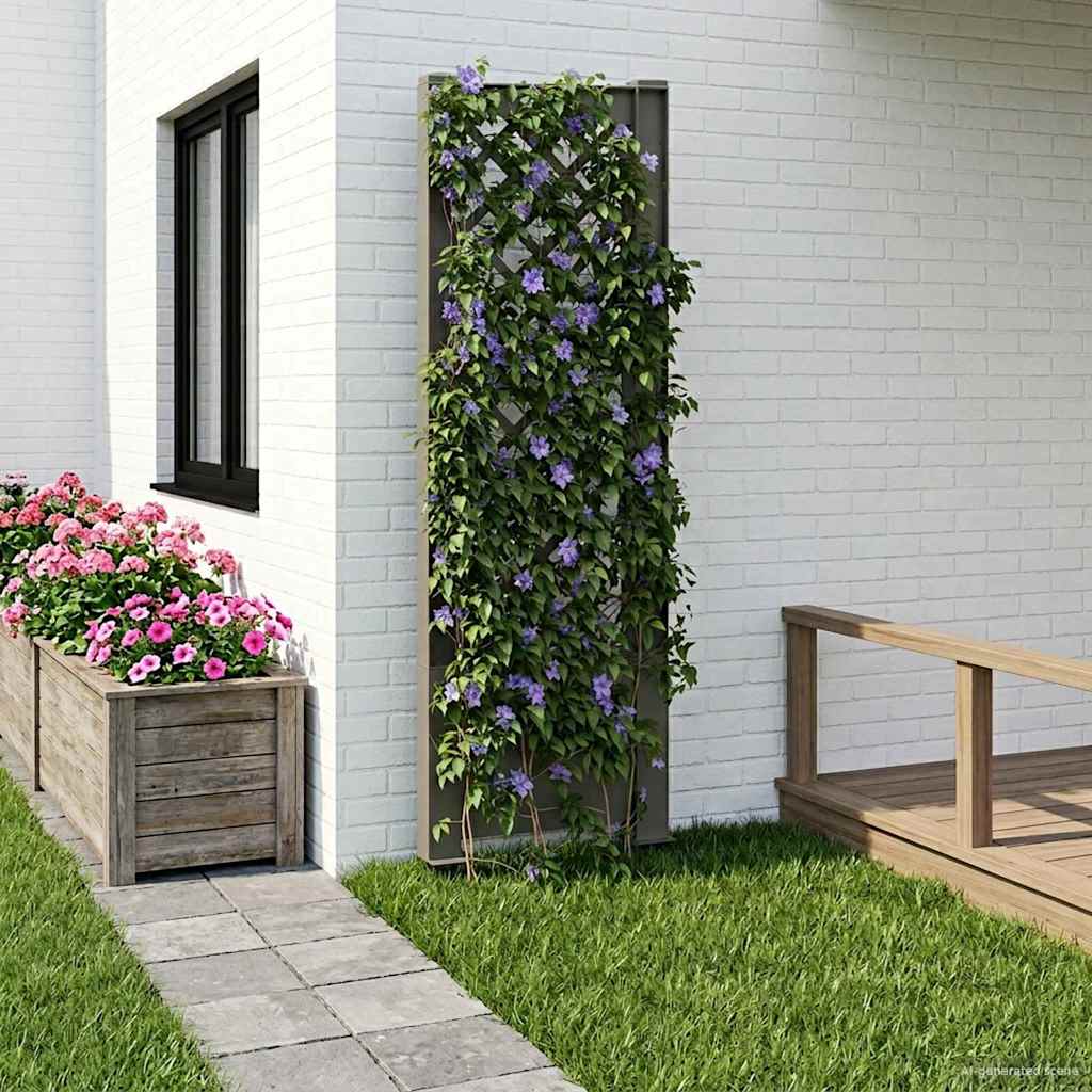 Trellis con Punta Grigio 43 x 6 x 165 cm PP | homemem39