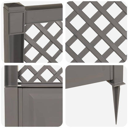 Trellis con Punta Grigio 99 x 6 x 165 cm PP | homemem39