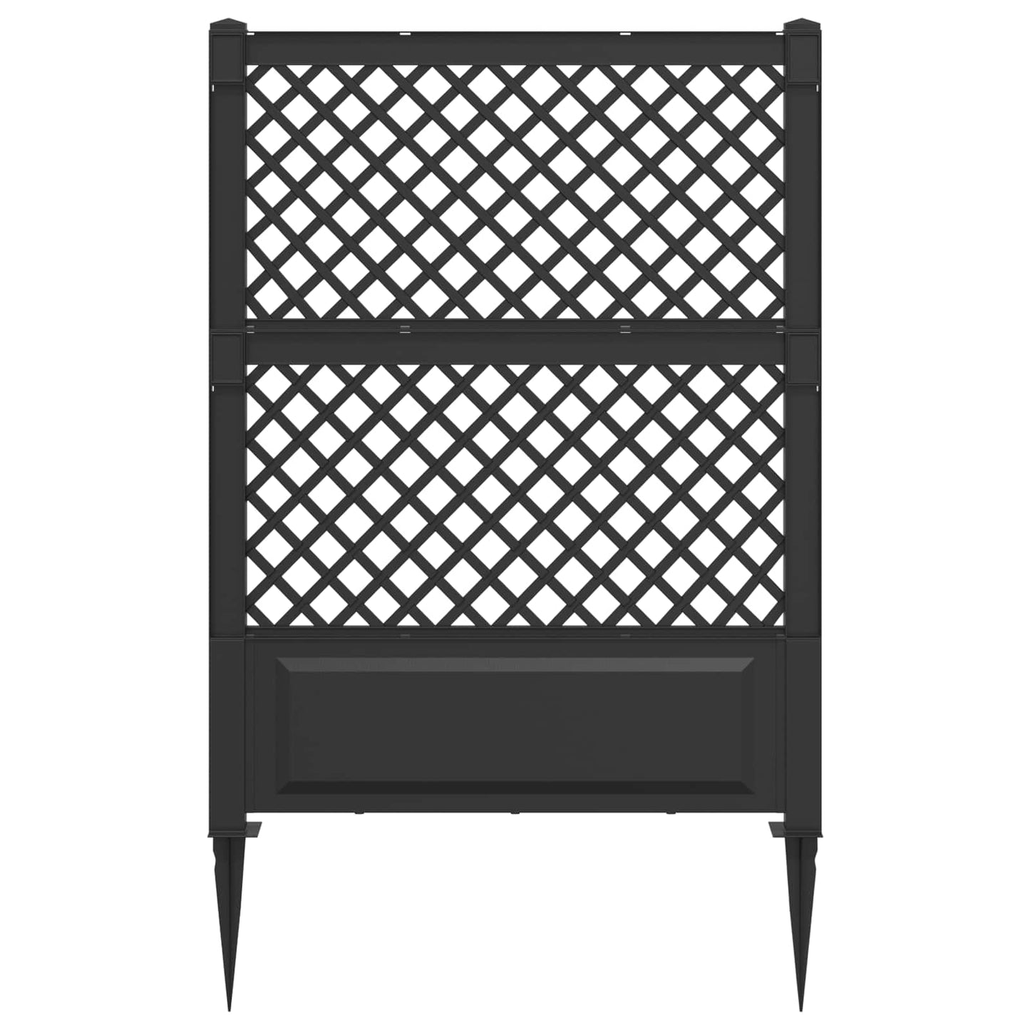 Trellis con Punta Antracite 99 x 6 x 165 cm PP | homemem39