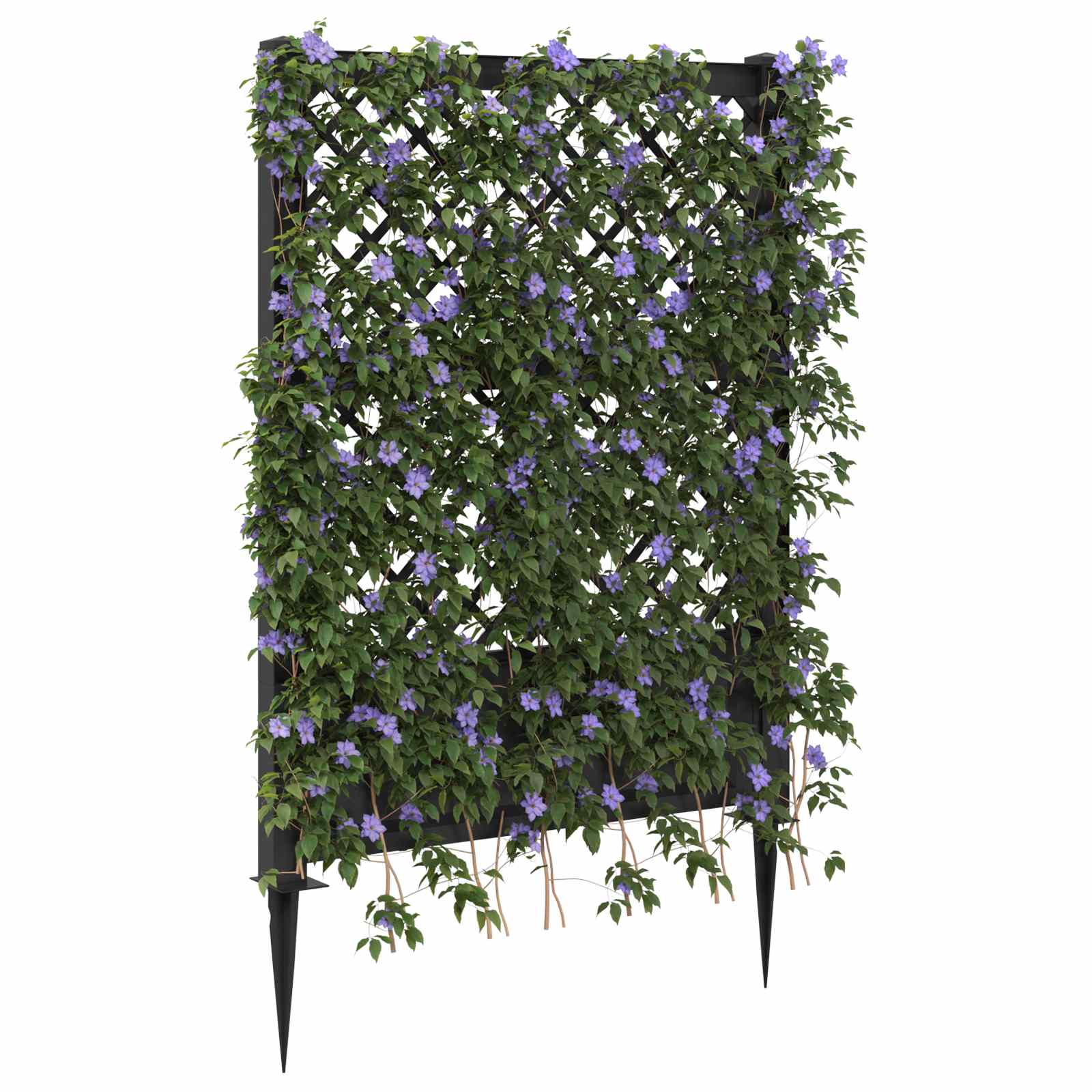 Trellis con Punta Antracite 99 x 6 x 165 cm PP | homemem39