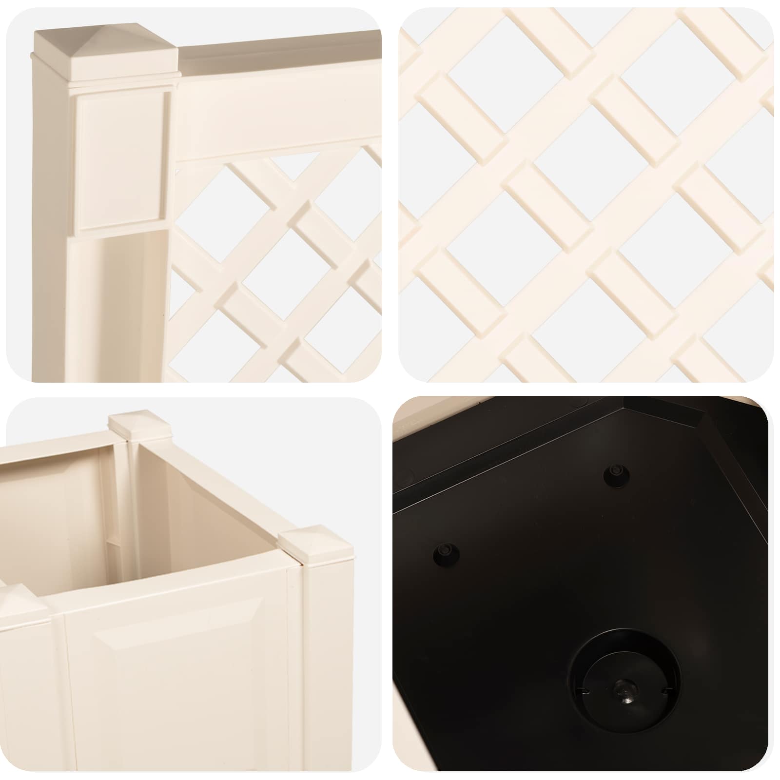 Panchina da Giardino Kopenhagen Bianco 173 x 49 x 135,5 cm PP | homemem39