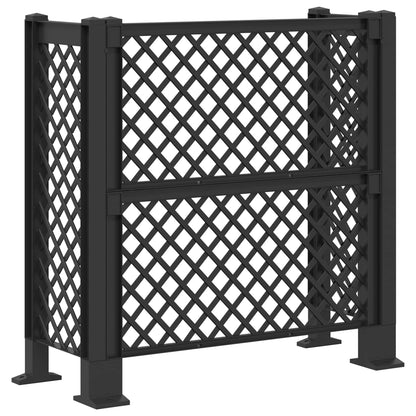 Trellis per Cestino Antracite 123 x 47 x 114 cm PP | homemem39