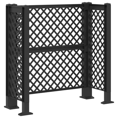 Trellis per Cestino Antracite 123 x 47 x 114 cm PP | homemem39