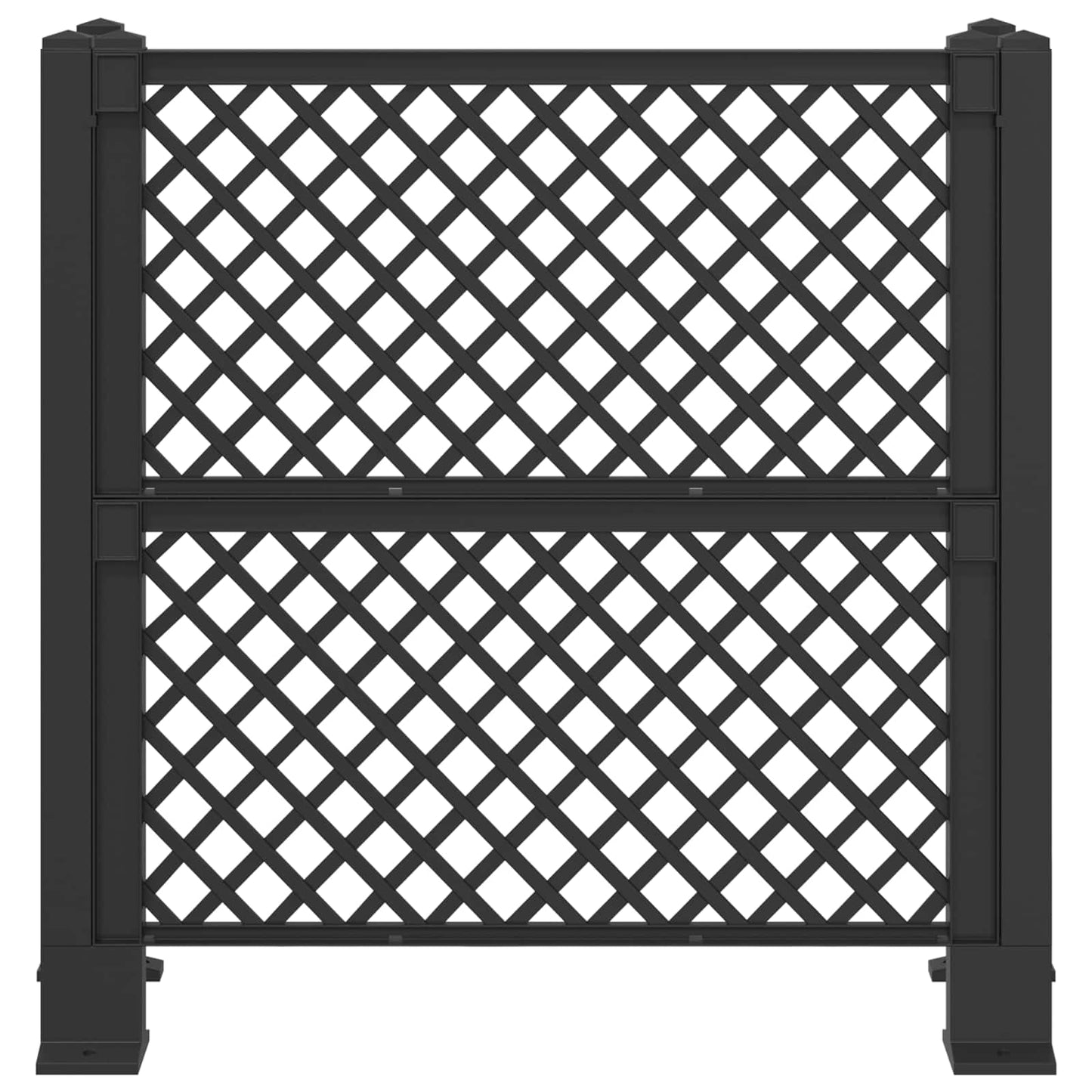 Trellis per Cestino Antracite 123 x 47 x 114 cm PP | homemem39