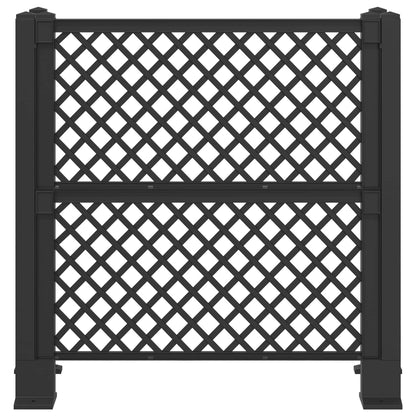 Trellis per Cestino Antracite 123 x 47 x 114 cm PP | homemem39