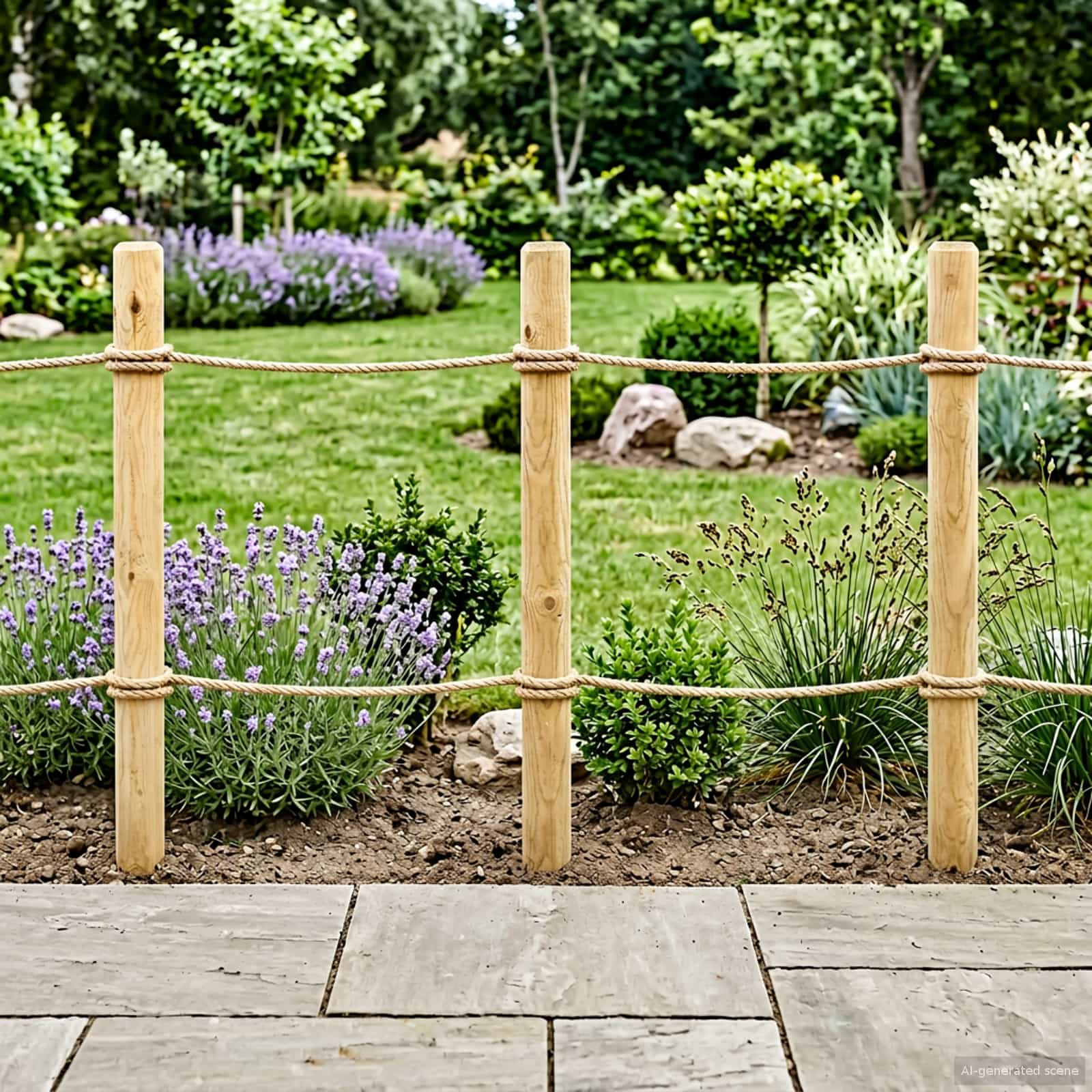 Pali per Recinzione 5 pz Verde 120 cm Legno Massello di Pino | homemem39