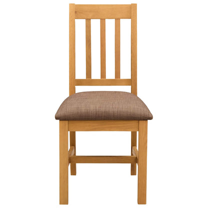 Sedia da pranzo VENLO 2 pz Legno di Quercia Massello