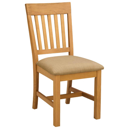 Sedia da pranzo 2 pcs Legno di Quercia Massello Beige | homemem39