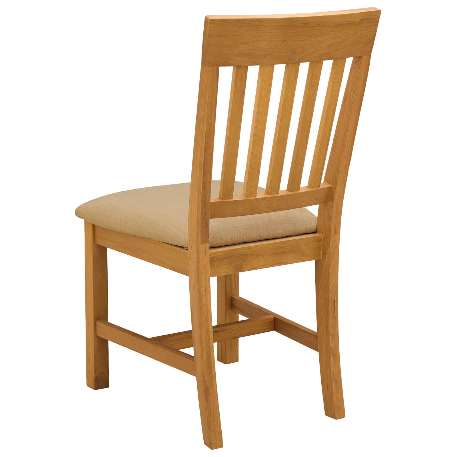 Sedia da pranzo 2 pcs Legno di Quercia Massello Beige | homemem39
