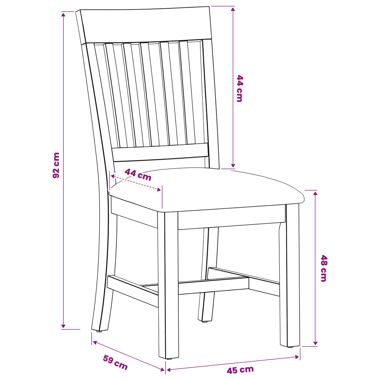 Sedia da pranzo 2 pcs Legno di Quercia Massello Beige | homemem39
