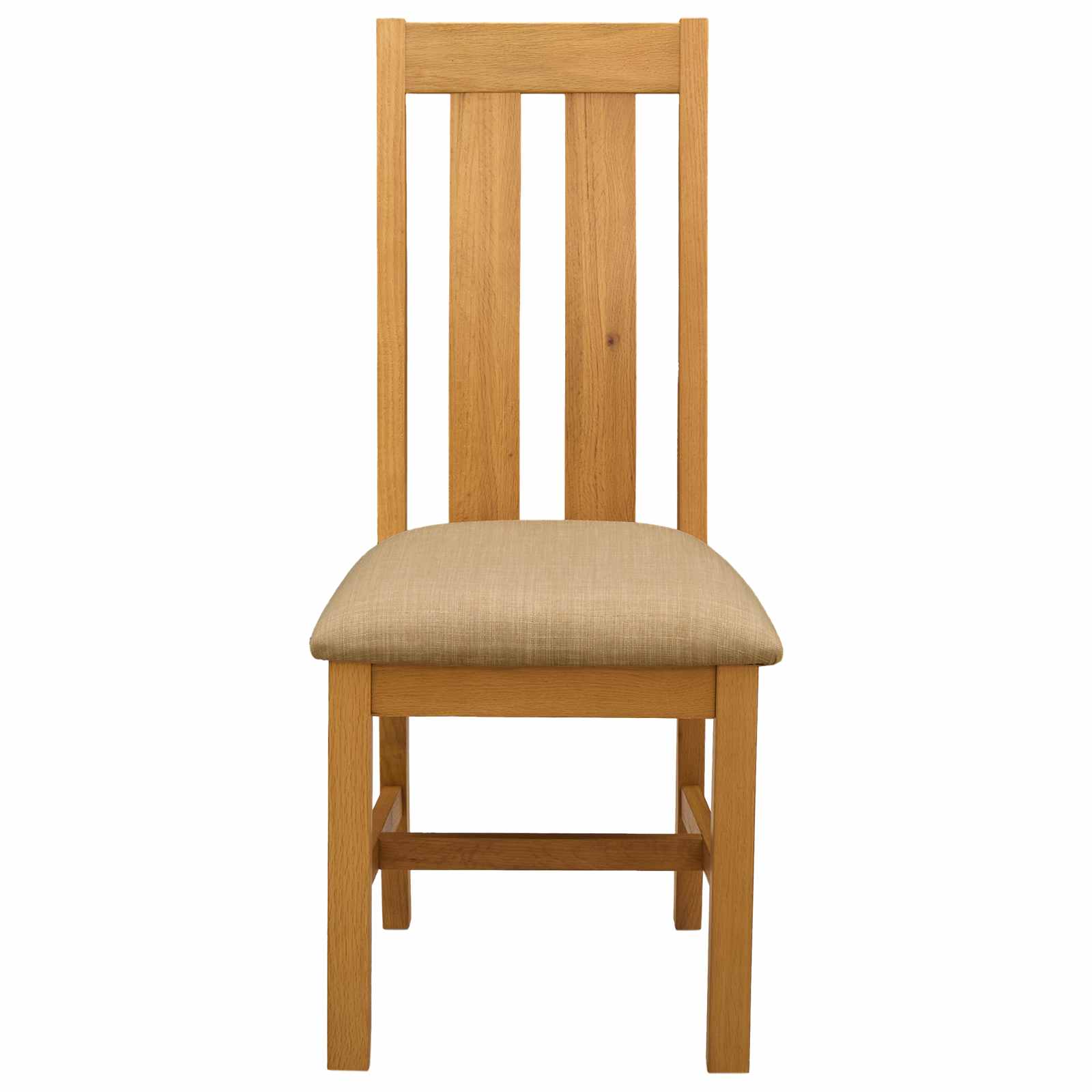 Sedia da pranzo 2 pcs Legno di Quercia Massello Beige | homemem39