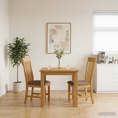 Sedia da pranzo 2 pcs Legno di Quercia Massello Grigio | homemem39
