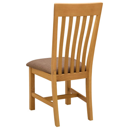 Sedia da pranzo 2 pcs Legno di Quercia Massello Grigio | homemem39