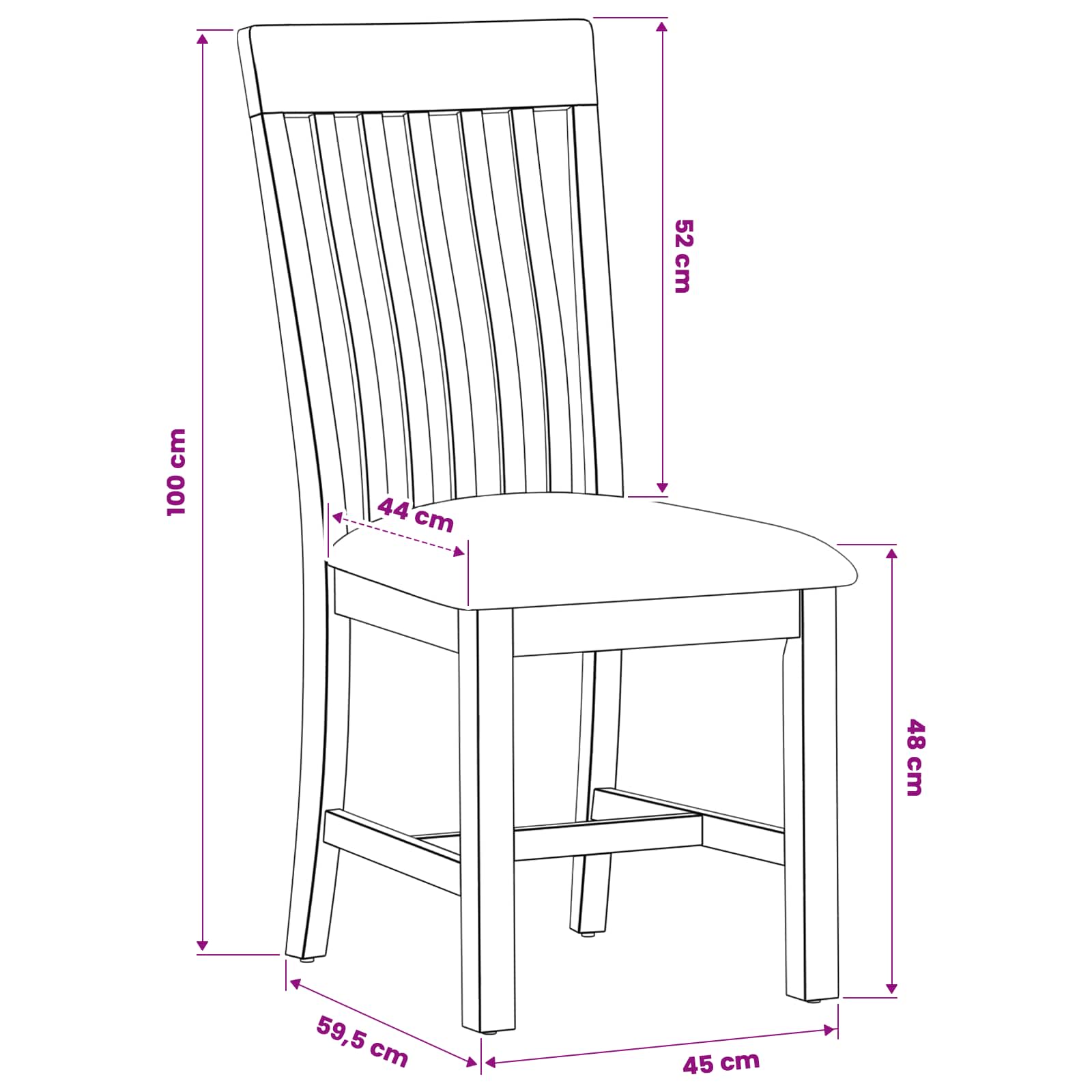 Sedia da pranzo 2 pcs Legno di Quercia Massello Grigio | homemem39