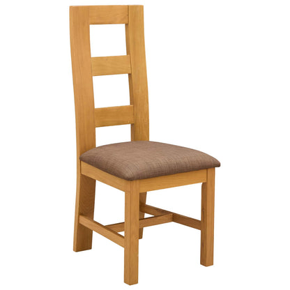 Sedia da pranzo 2 pcs Legno di Quercia Massello Grigio | homemem39