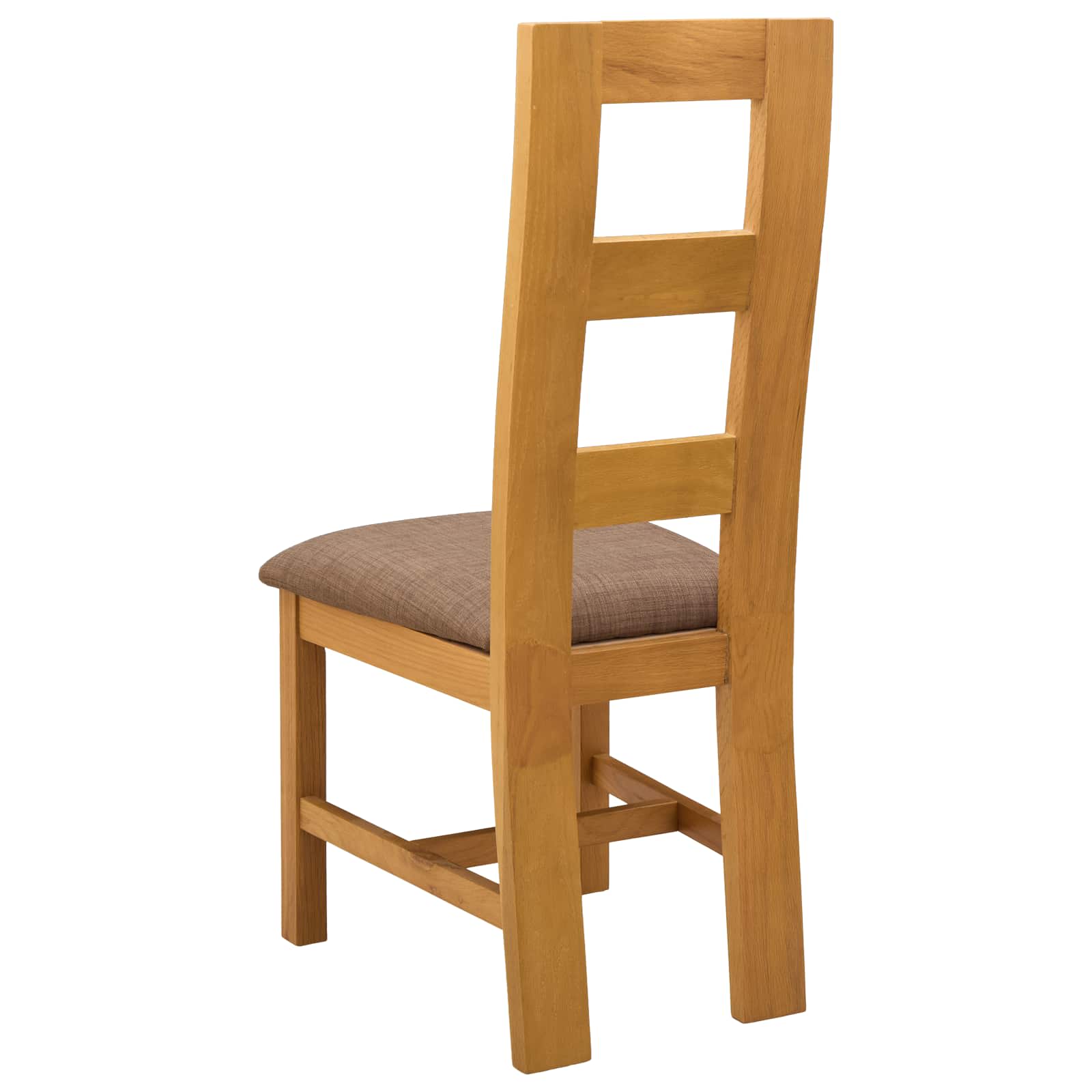 Sedia da pranzo 2 pcs Legno di Quercia Massello Grigio | homemem39