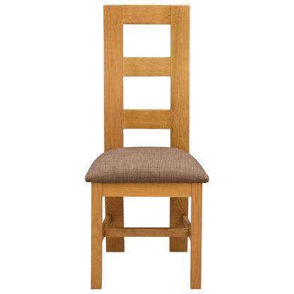 Sedia da pranzo 2 pcs Legno di Quercia Massello Grigio | homemem39