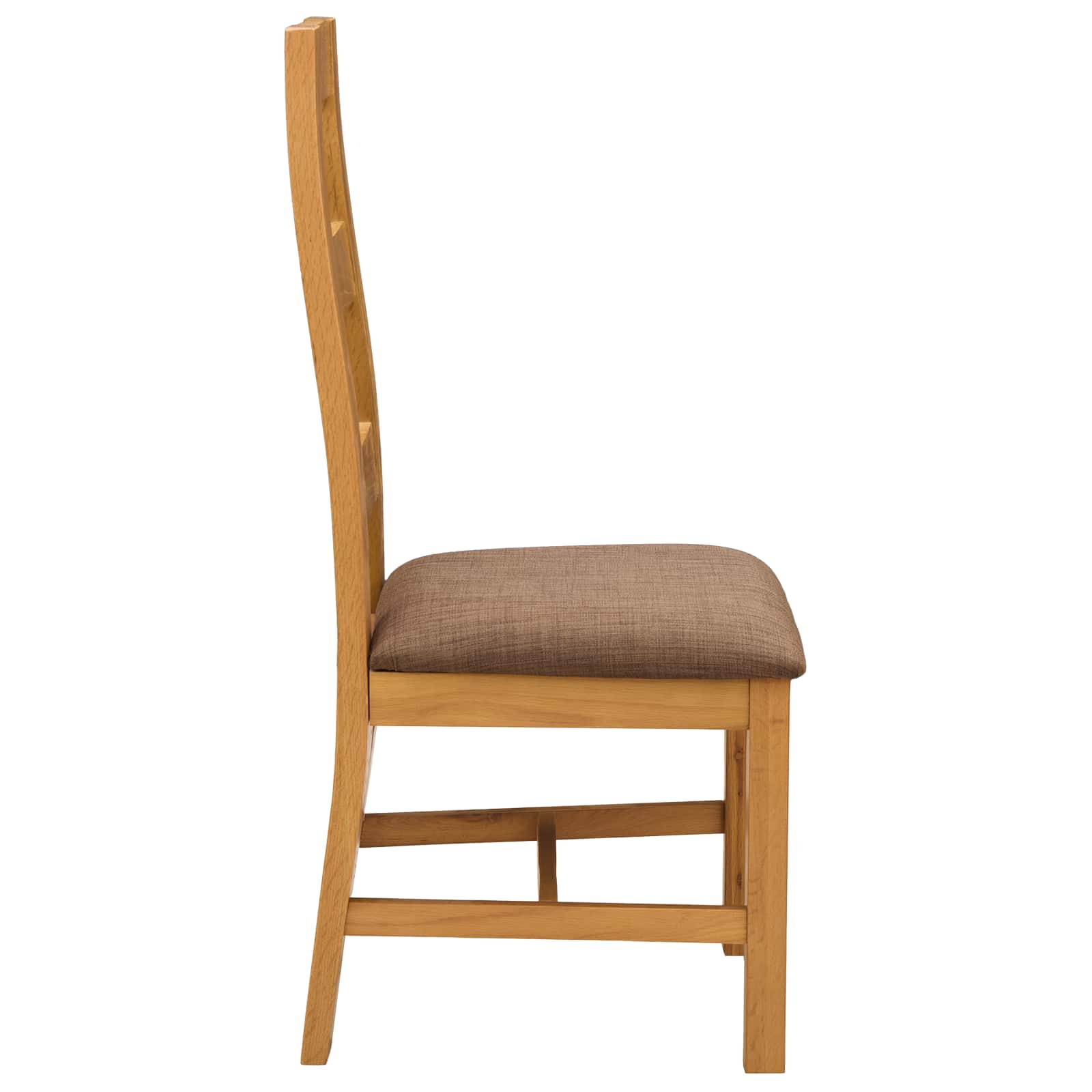 Sedia da pranzo 2 pcs Legno di Quercia Massello Grigio | homemem39