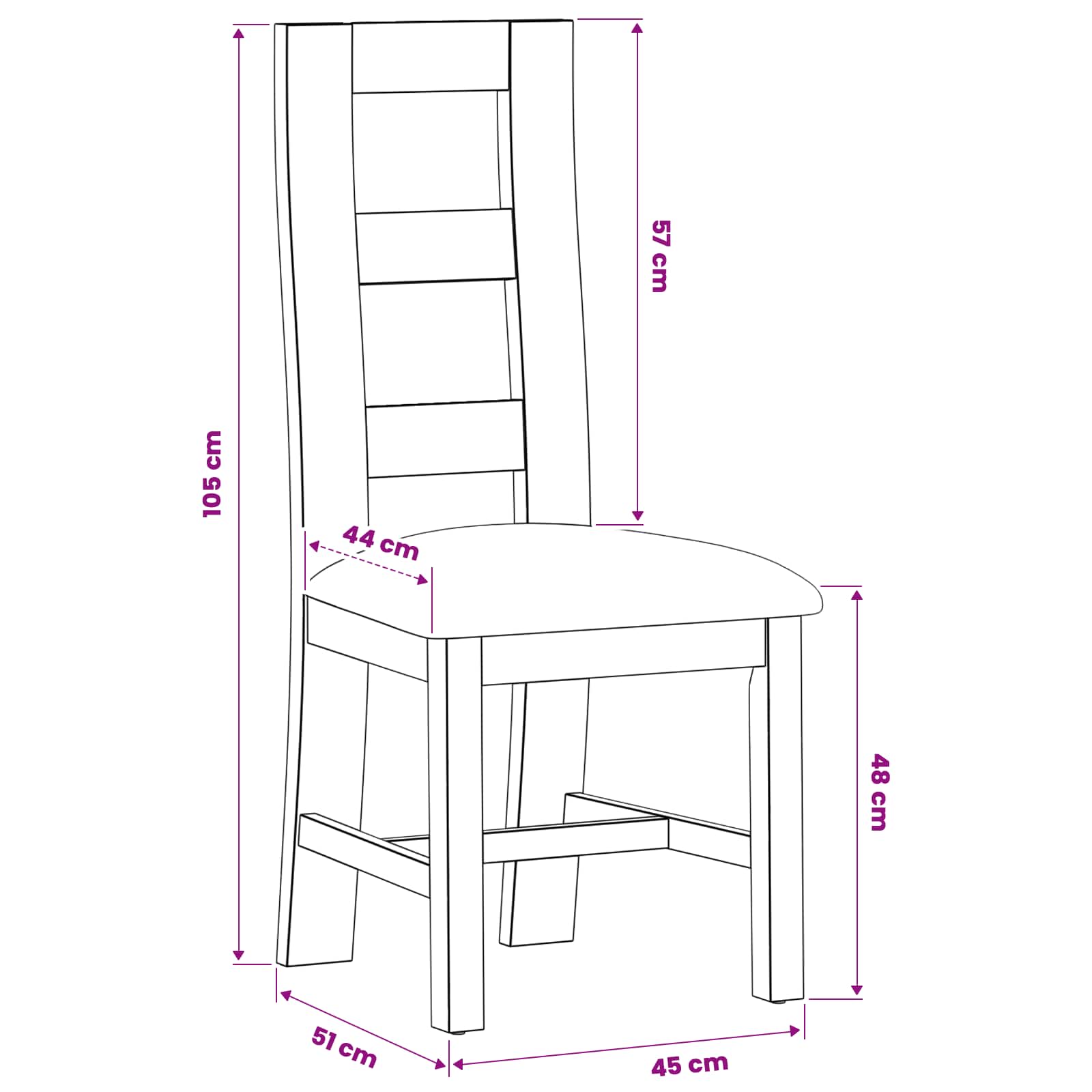 Sedia da pranzo 2 pcs Legno di Quercia Massello Grigio | homemem39