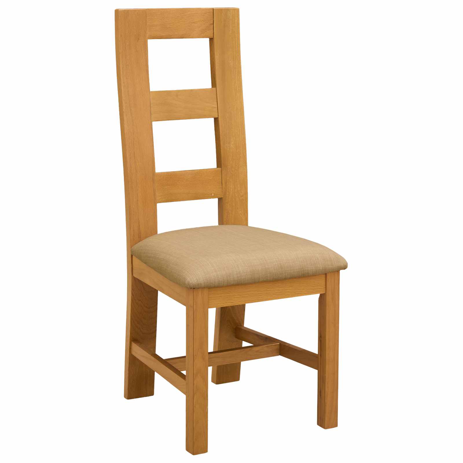 Sedia da pranzo 2 pcs Legno di Quercia Massello Beige | homemem39