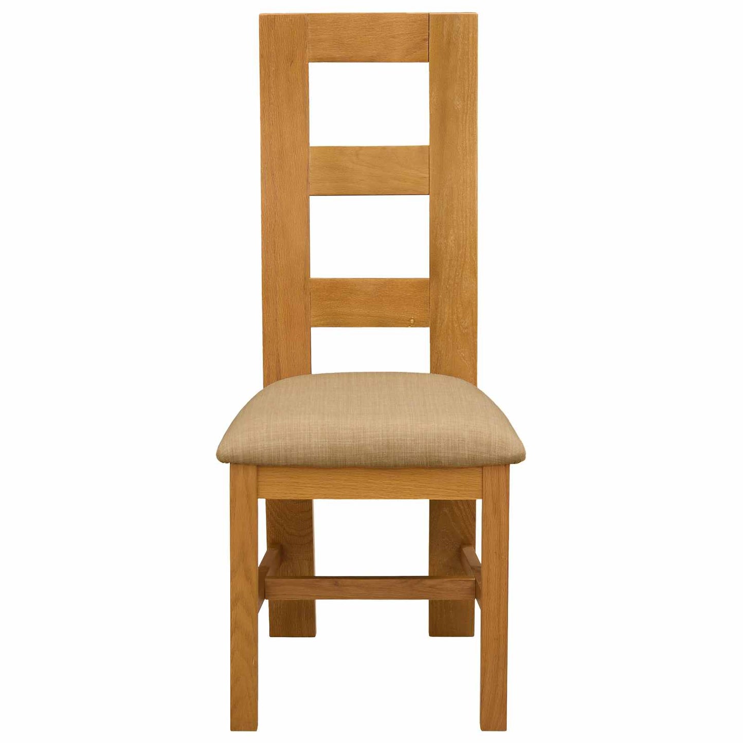 Sedia da pranzo 2 pcs Legno di Quercia Massello Beige | homemem39