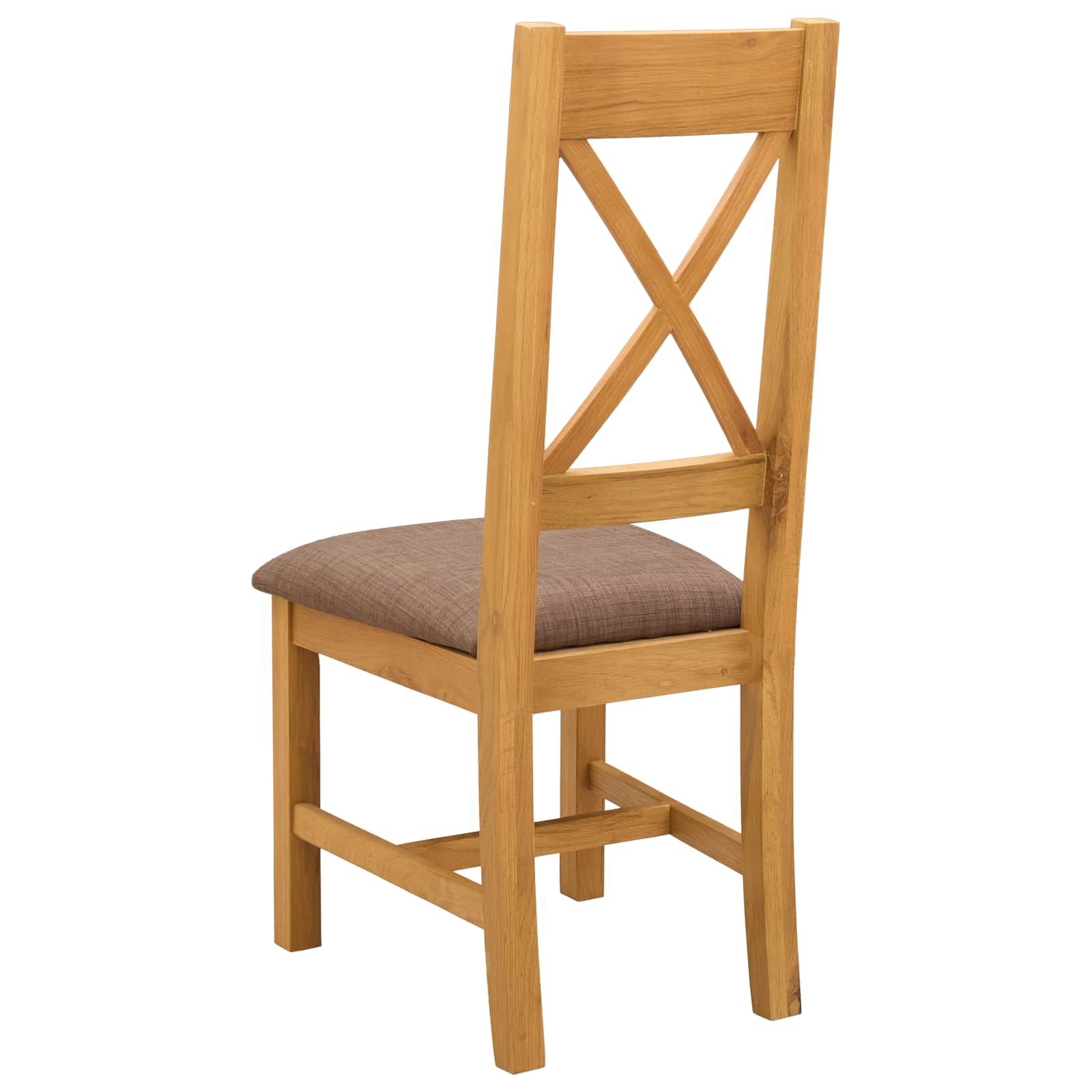Sedia da pranzo 2 pcs Legno di Quercia Massello Grigio | homemem39