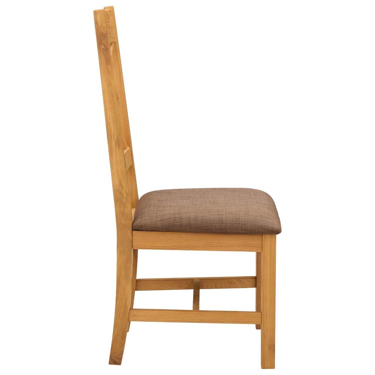 Sedia da pranzo 2 pcs Legno di Quercia Massello Grigio | homemem39