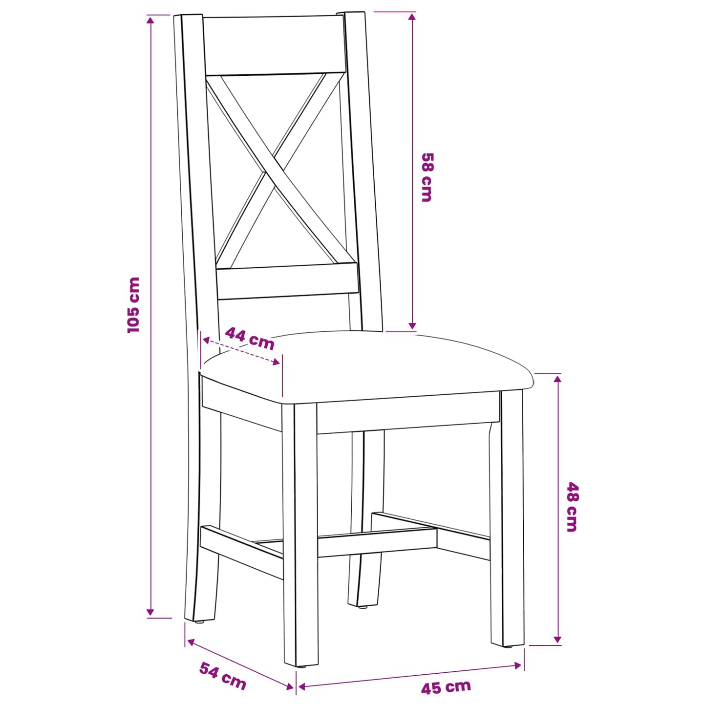 Sedia da pranzo 2 pcs Legno di Quercia Massello Beige | homemem39