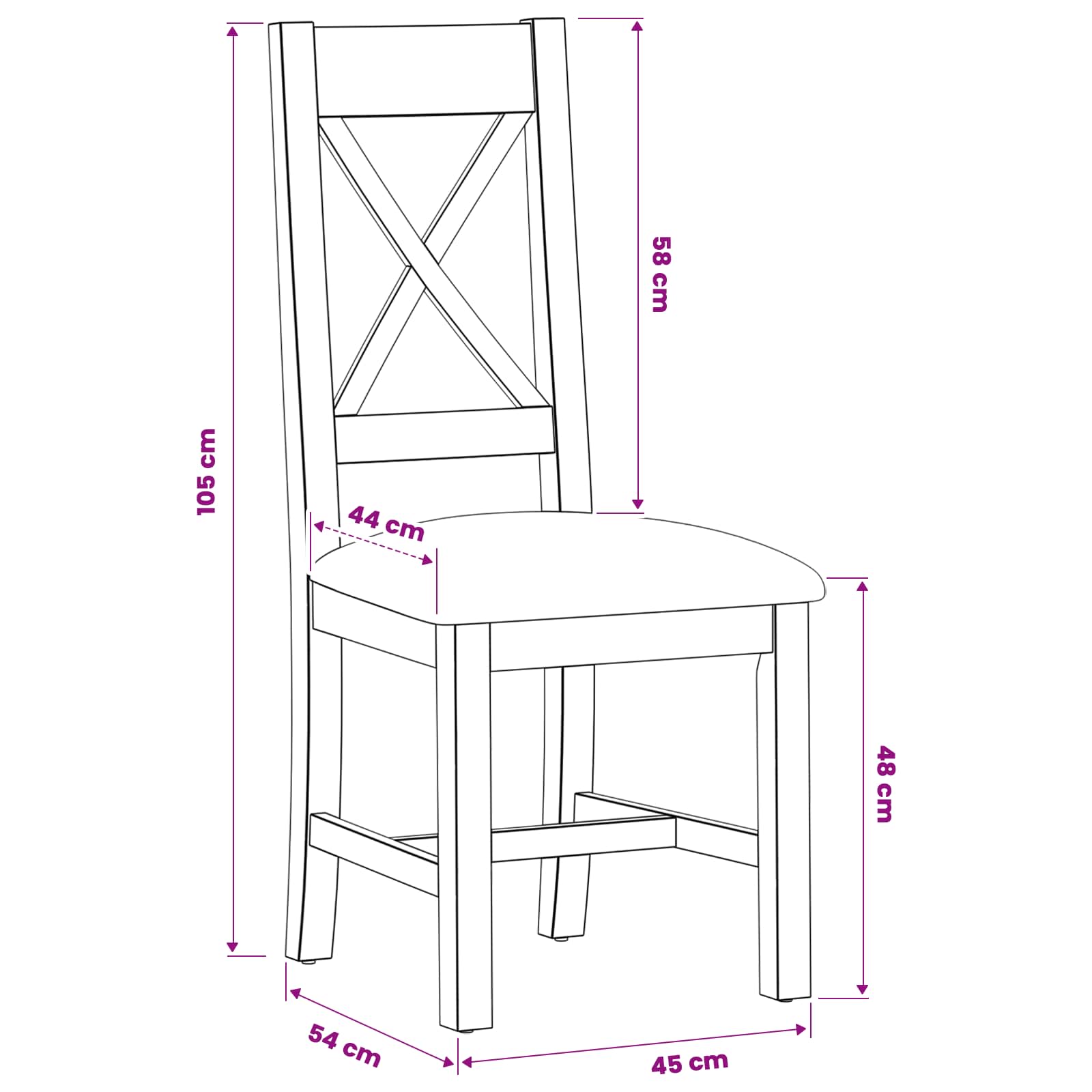 Sedia da pranzo 2 pcs Legno di Quercia Massello Beige | homemem39