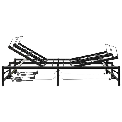 Telaio Letto Elettrico Regolabile Nero 120 x 190 cm Acciaio | homemem39