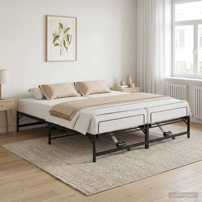 Telaio Letto Elettrico Regolabile Nero 180 x 200 cm Acciaio | homemem39