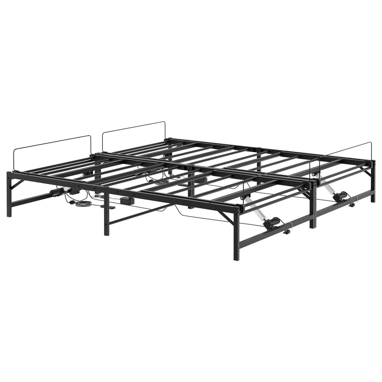 Telaio Letto Elettrico Regolabile Nero 180 x 200 cm Acciaio | homemem39