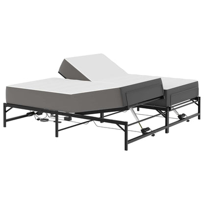 Telaio Letto Elettrico Regolabile Nero 180 x 200 cm Acciaio | homemem39