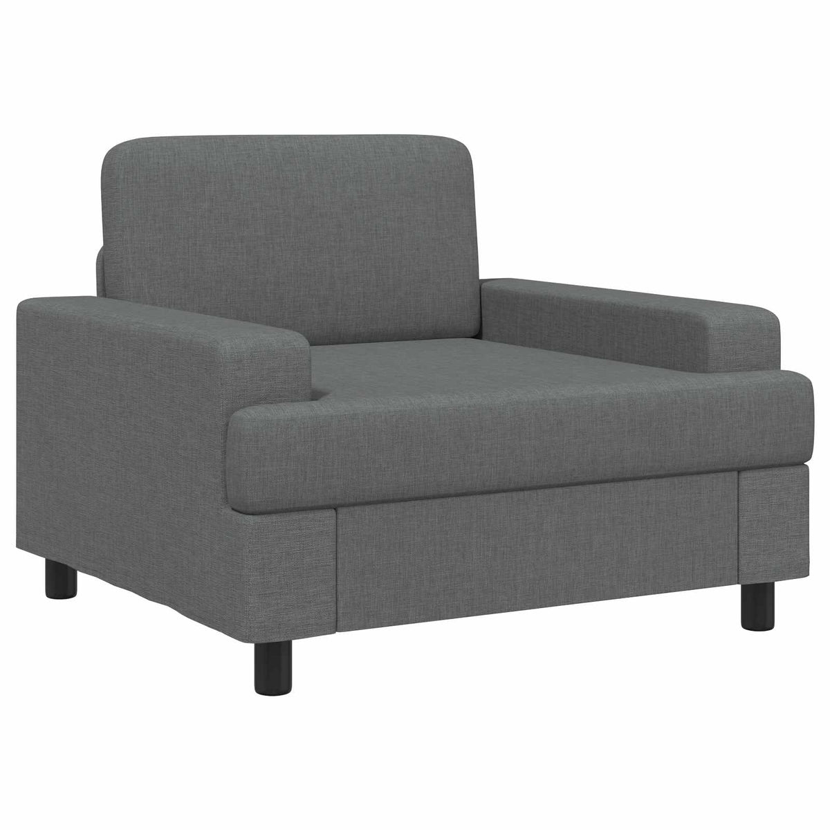 Poltrona Grigio Scuro Tessuto