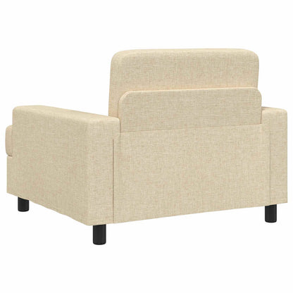 Poltrona Crema Tessuto