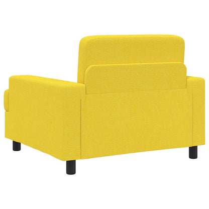 Poltrona Giallo Chiaro Tessuto | homemem39