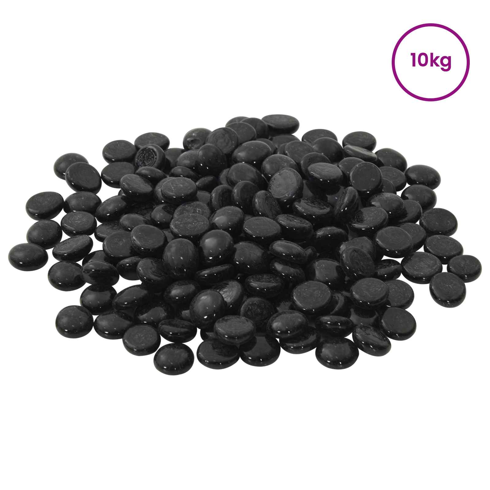 Nugget di vetro 17-19 mm Nero Vetro | homemem39