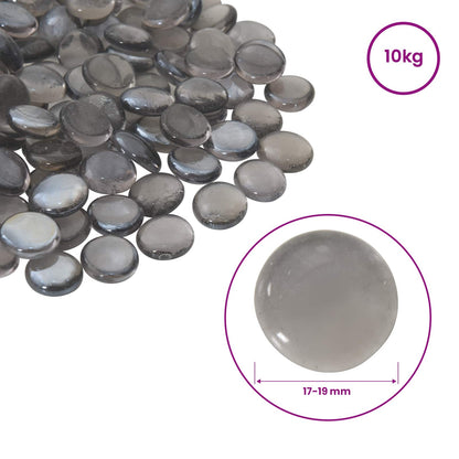 Nugget di vetro 17-19 mm Grigio viola Vetro