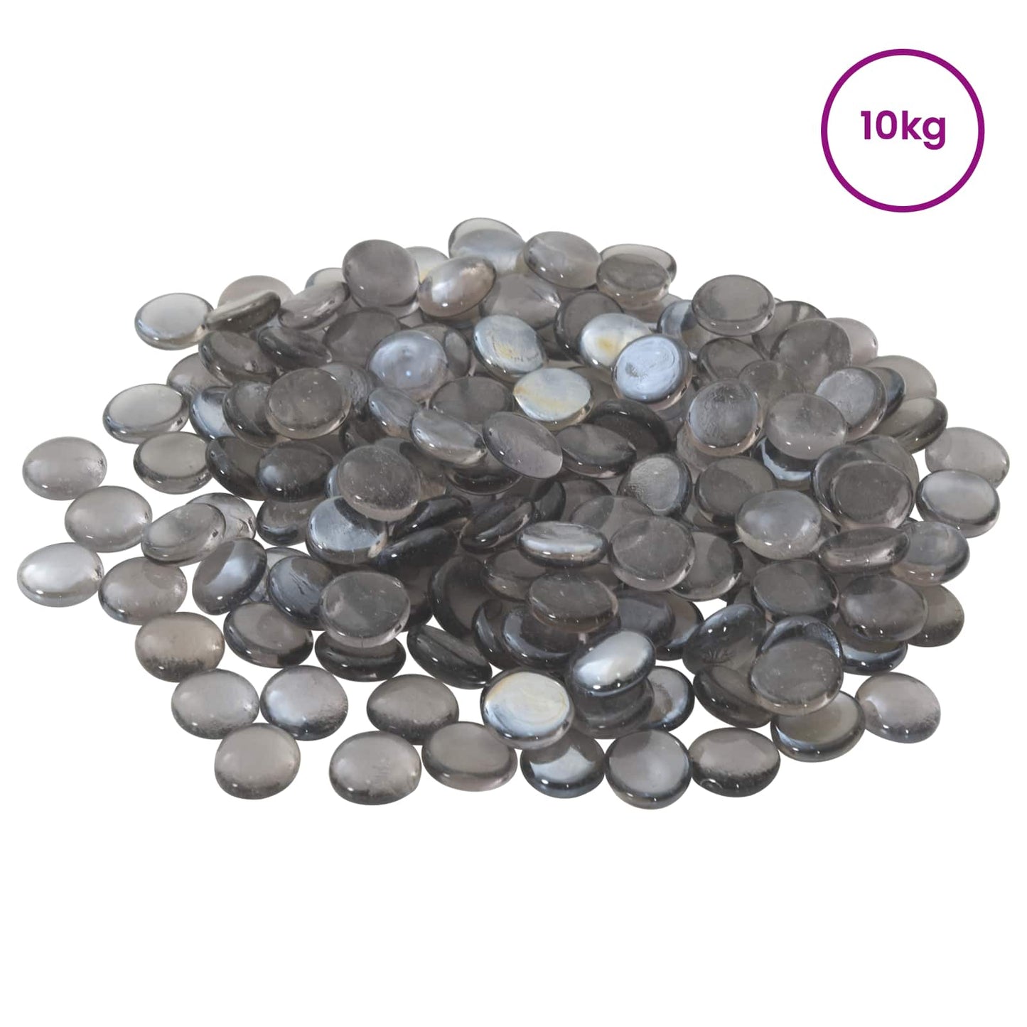 Nugget di vetro 17-19 mm Grigio viola Vetro