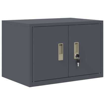 Armadio 2 pz Antracite 60 x 40 x 180 cm Acciaio Bloccabile