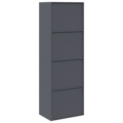 Armadio 2 pz Antracite 60 x 40 x 180 cm Acciaio Bloccabile | homemem39