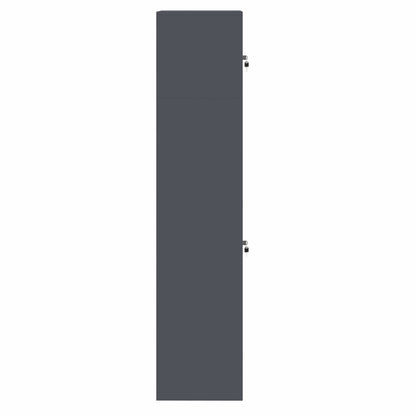 Armadio 2 pz Antracite 60 x 40 x 180 cm Acciaio Bloccabile | homemem39