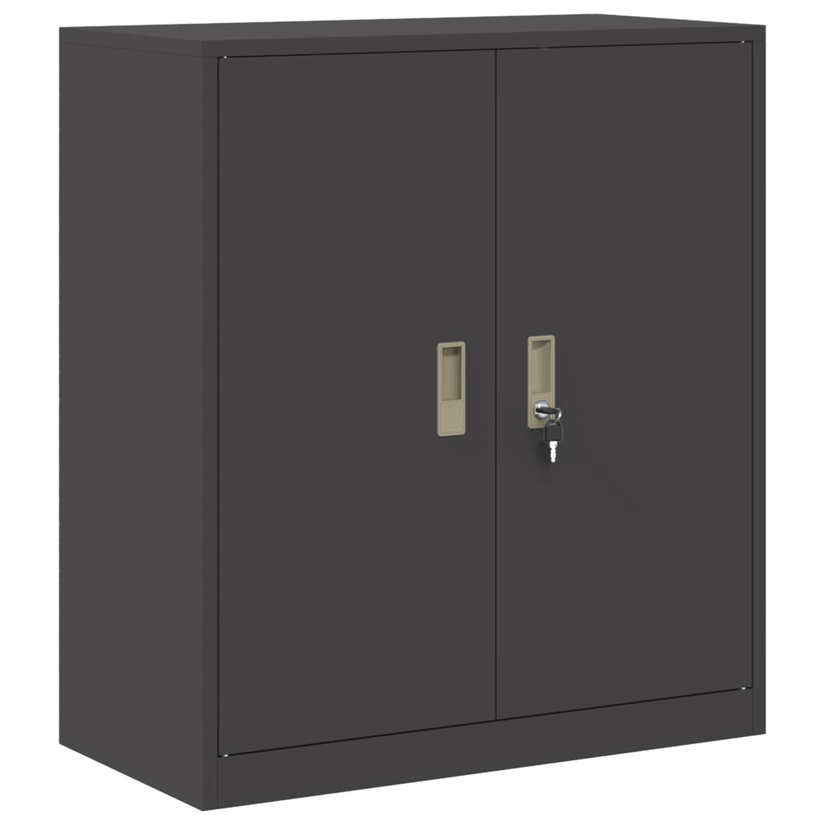 Armadio 2 pz Nero 80 x 40 x 160 cm Acciaio Bloccabile