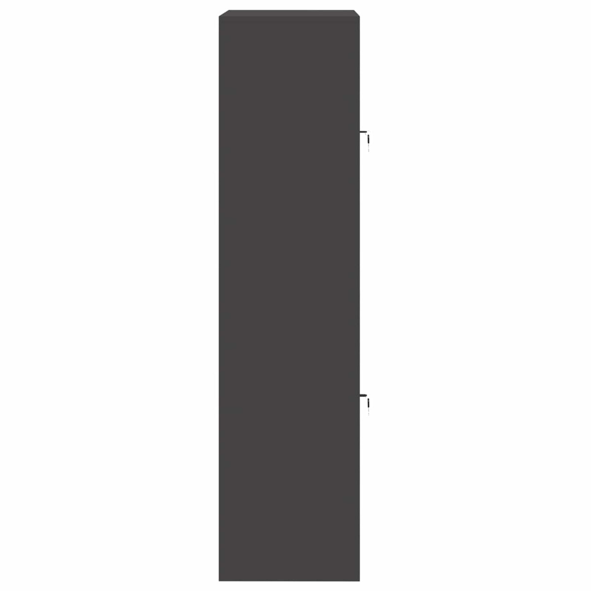 Armadio 2 pz Nero 80 x 40 x 160 cm Acciaio Bloccabile