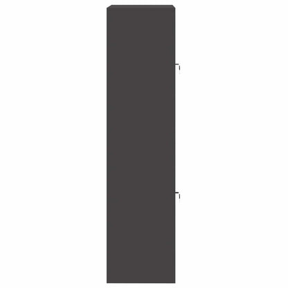 Armadio 2 pz Nero 80 x 40 x 160 cm Acciaio Bloccabile