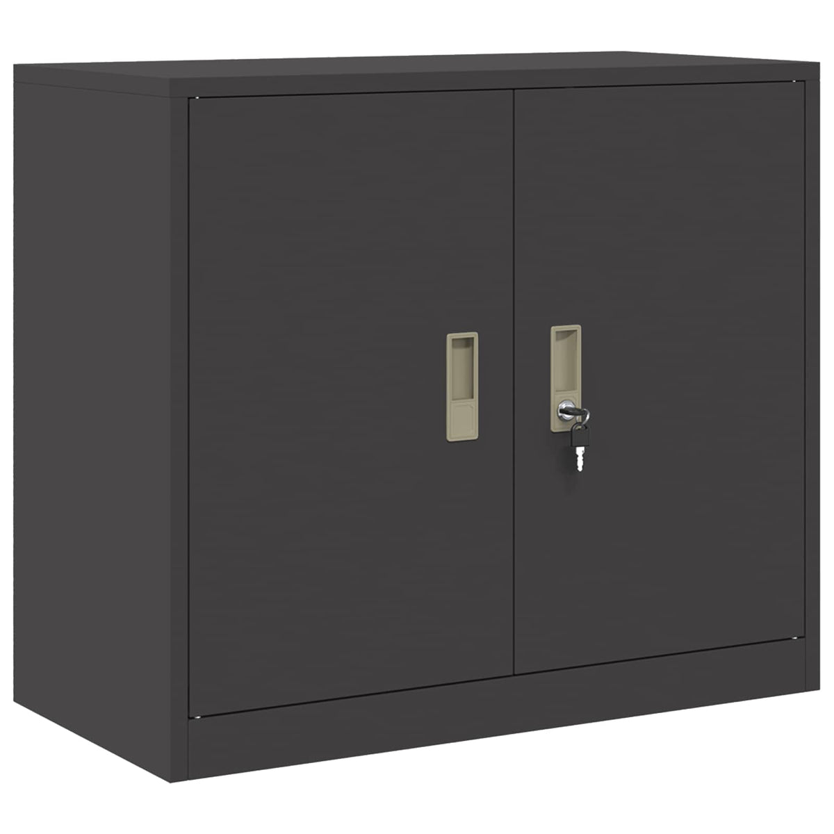 Armadio 2 pz Nero 80 x 40 x 210 cm Acciaio Bloccabile