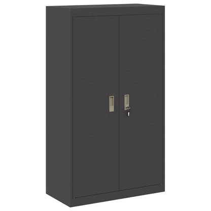 Armadio 2 pz Nero 80 x 40 x 210 cm Acciaio Bloccabile
