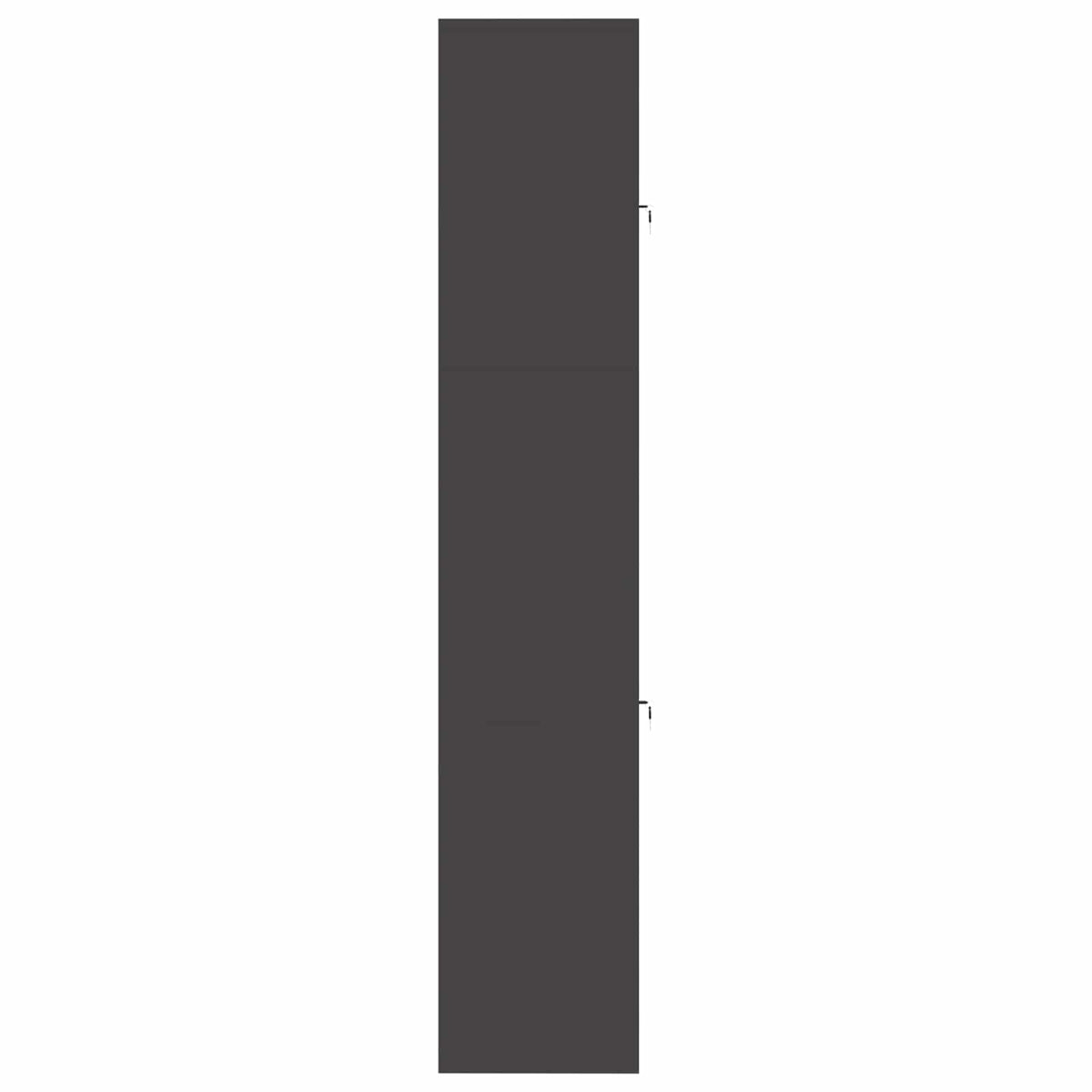 Armadio 2 pz Nero 80 x 40 x 210 cm Acciaio Bloccabile | homemem39